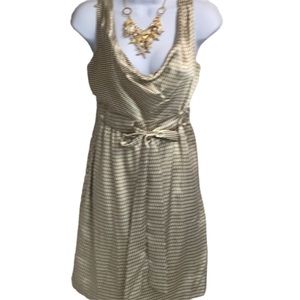 Bessini Drape Neckline Dress